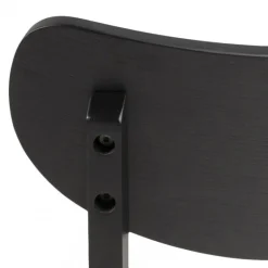 Roxby Spisebordsstol – Mat Sort Acryl Lak