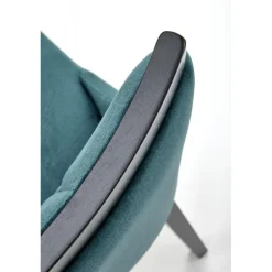 ROYAL Spisebordsstol, Sort / Mørkegrøn Monolith 37