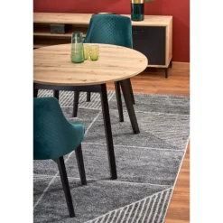 RUBEN Rundt spisebord med udræk 102cm udvides til 142cm - Håndværksegetræ