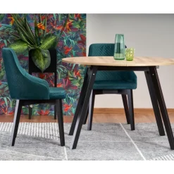 RUBEN Rundt spisebord med udræk 102cm udvides til 142cm - Håndværksegetræ