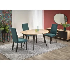 RUBEN Rundt spisebord med udræk 102cm udvides til 142cm - Håndværksegetræ