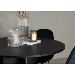 Rundt Spisebordssæt Bootcut med stole Polar - Sort