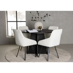 Rundt Spisebordssæt Bootcut med stole Rosie