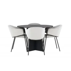 Rundt Spisebordssæt Bootcut med stole Evelina