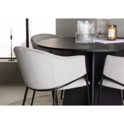 Rundt Spisebordssæt Bootcut med stole Evelina