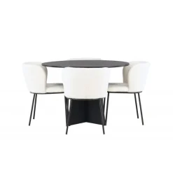 Rundt Spisebordssæt Bootcut med stolene Edina