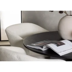 Rundt Spisebordssæt Bootcut med Day stole - Sort og Off White