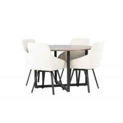Rundt Spisebordssæt Durango med stole Rosie