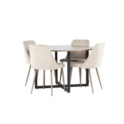 Rundt Spisebordssæt Durango med natstolene