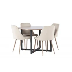 Rundt Spisebordssæt Durango med natstolene