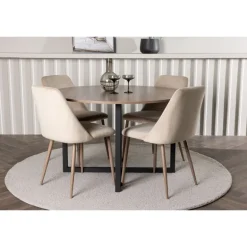 Rundt Spisebordssæt Durango med natstolene