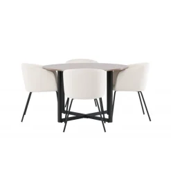 Rundt Spisebordssæt Durango med stole Berit