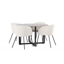 Rundt Spisebordssæt Durango med stole Berit