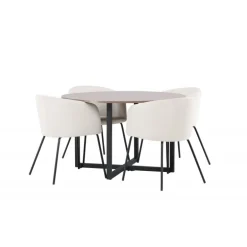 Rundt Spisebordssæt Durango med stole Berit