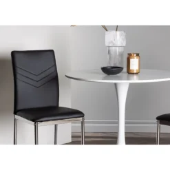 Rundt Spisebordssæt Hamden med 2 stole Lily