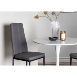 Rundt Spisebordssæt Hamden med 2 stole Petra