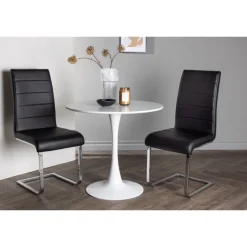 Rundt Spisebordssæt Hamden med 2 stole Tempo