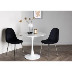 Rundt Spisebordssæt Hamden med 2 stole Polar