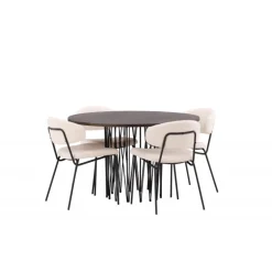 Rundt Spisebordssæt i Sten