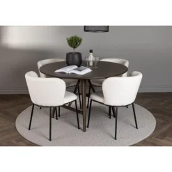 Rundt Spisebordssæt Kaseindon med stole Edina