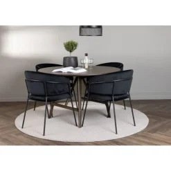 Rundt Spisebordssæt Kaseindon med stole Selma