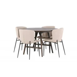 Rundt Spisebordssæt Kaseindon med Modesto stole