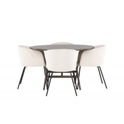 Rundt Spisebordssæt Kaseindon med stolene Berit