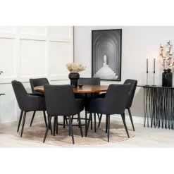 Rundt Spisebordssæt København med stole Comfort