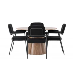 Rundt Spisebordssæt Lanzo med stole Yesterday