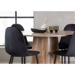 Rundt Spisebordssæt Lanzo med stole Polar
