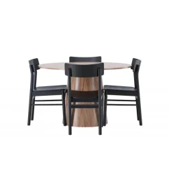 Rundt Spisebordssæt Lanzo med Montros stole