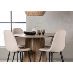 Rundt Spisebordssæt Lanzo med Polar stole