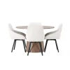 Rundt Spisebordssæt Lanzo med stole Rosie