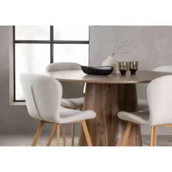 Rundt Spisebordssæt Lanzo med stole Lilja