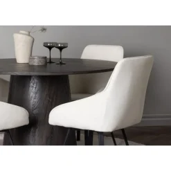 Rundt Spisebordssæt Lanzo med stole Rosie