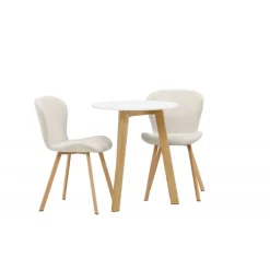 Rundt Spisebordssæt Leonora med 2 x Lilja spisebordstole