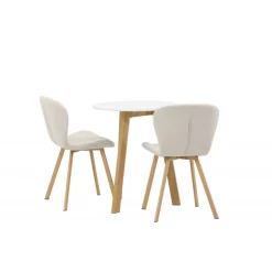 Rundt Spisebordssæt Leonora med 2 x Lilja spisebordstole