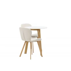 Rundt Spisebordssæt Leonora med 2 x Lilja spisebordstole