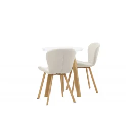 Rundt Spisebordssæt Leonora med 2 x Lilja spisebordstole