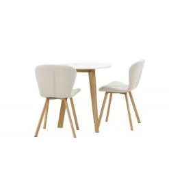 Rundt Spisebordssæt Leonora med 2 x Lilja spisebordstole