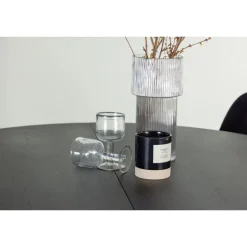 Rundt Spisebordssæt Matilda med stole Polar - Sort