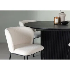 Rundt Spisebordssæt Matilda med stole Edina