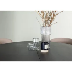 Rundt Spisebordssæt Matilda med stole Modesto - Beige og Sort