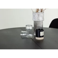 Rundt Spisebordssæt Matilda med stolene Polar - Sort