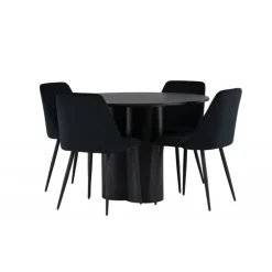 Rundt Spisebordssæt Olivia med stole Night