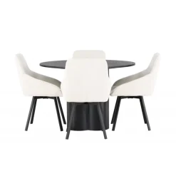 Rundt Spisebordssæt Olivia med stolene Rosie