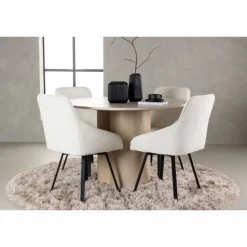 Rundt Spisebordssæt Olivia med stolene Rosie