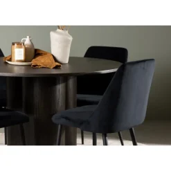 Rundt Spisebordssæt Olivia med stolene Night