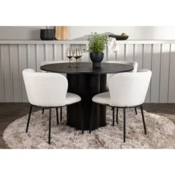 Rundt Spisebordssæt Olivia med stole Edina