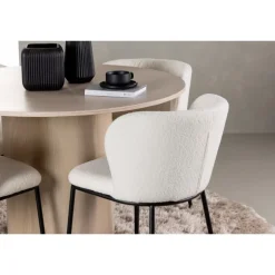 Rundt Spisebordssæt Olivia med stole Edina